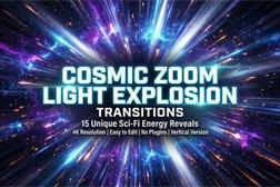 Free Download:Cosmic Zoom Light Explosion Transitions 63095884