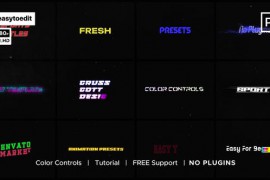 Sports-style Titles Preset 44552051
