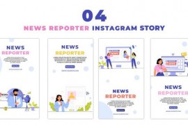 News Reporter Premium Vector Animated Instagram Story 47438971