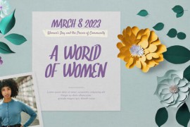Paper Flowers Women's Day Intro 43738831