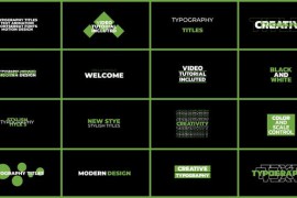 Typography Titles | FCPX & Apple Motion 47161484