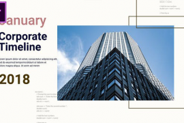 Corporate Company Timeline Slideshow MOGRT for Premier Pro 50012706