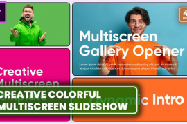 Creative Colorful Multiscreen Slideshow MOGRT for Premier Pro 51372993