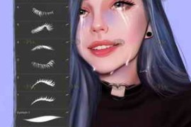 Eyelashes Brushes Set for Procreate