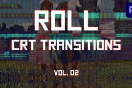 CRT Roll Transitions for Premiere Pro Vol. 02 46488242