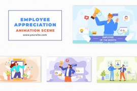 Animated Flat Character Employee Receiving Recognition 47865474