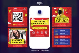 DJ Tours Instagram Post Template 43986502