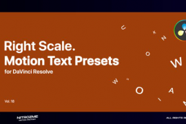 Right Scale Motion Text Presets Vol. 18 for DaVinci Resolve 47490889