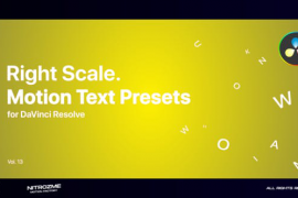 Right Scale Motion Text Presets Vol. 13 for DaVinci Resolve 47490862