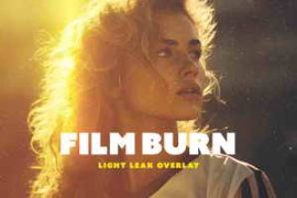 Free Download:Film Burn Light Leak Overlays