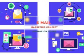 Email Marketing Concept Animated Scene 43396704