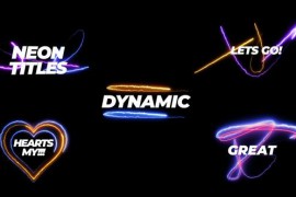 Neon Text Animation 50195983