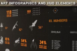 Military Infographics and Hud Elements Pack 19732835