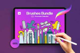 Pixelbuddha – 25-in-1 Procreate Brushes Bundle 5819