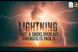 Free Download:Lightning Dust & Smoke Overlays – Cinematic FX Pack MOGRT 61567779