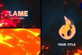 2D Cartoon Fire Tornado Logo Reveals [Premiere Pro] 45823479
