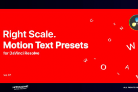 Right Scale Motion Text Presets Vol. 07 for DaVinci Resolve 47045491