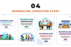 Journalism and Podcast Flat Character Design Instagram Story 48655462