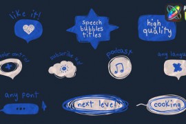 Speech Bubbles Titles for FCPX 44198019