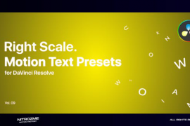 Right Scale Motion Text Presets Vol. 09 for DaVinci Resolve 47355632