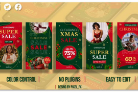Christmas Sale Stories V1 I MOGRT 48547110