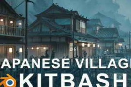 ArtStation – Japanese Village Kitbash
