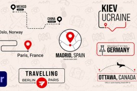 Travel Destination Location Titles | Lowerthirds Text Package Part 1 47908176