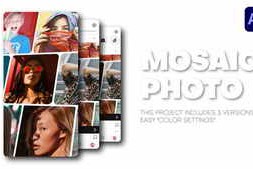 Free Download:Vertical Mosaic Photo Reveal 62595314