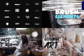 Grunge Brush Elements | Premiere Pro MOGRT 51061493