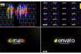 Shining Glitch Logo Reveal 45092784