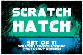Free Download:CM – Scratch Hatch Photoshop Brushes 400535