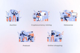 Shopping and Communication - Blue concept 44610978
