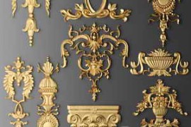 3dSky – Decorative Plaster – 3D Models – Volume 1
