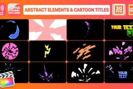 Abstract Shapes And Cartoon Titles | FCPX 25507153