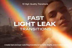 Free Download:Fast Light Leak Transitions DaVinci Resolve 61702010