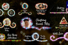 Christmas Branch Titles And Lower Thirds for After Effects 42121659