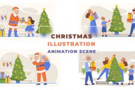 Christmas Character Animation Scene 42925154