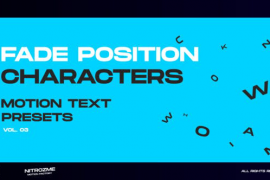 Characters Motion Text: Fade Position Vol. 03 45757037