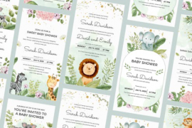 Baby Shower Invitation - Instagram Reel Template 45845634