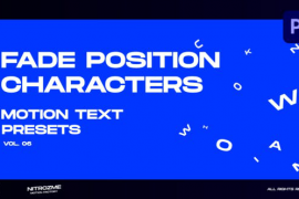Characters Motion Text: Fade Position Vol. 06 for Premiere Pro 45890307