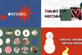 Christmas Typography Greeting Slideshow for DaVinci Resolve 42291729