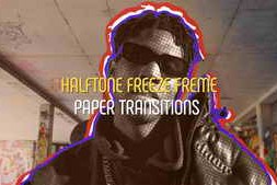 Free Download:Halftone Freeze Frame Paper Transitions 59122187