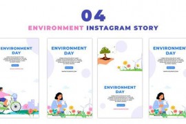 Creative Flat Character World Environment Day Instagram Story 47437770