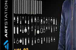 ArtStation – 70 Zipper parts _Zbru