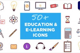 Animated Icons for Education and E-learning for Premiere Pro 50741927