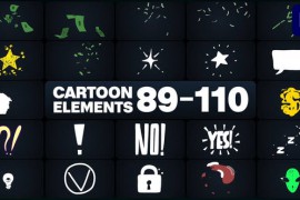 Cartoon Elements for Premiere Pro 48657892
