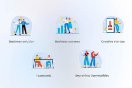 Business solution - Flat concept 42324549