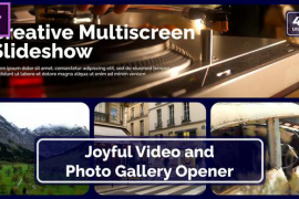 Multiscreen Slideshow || Enjoyable Video Photo Gallery Opener MOGRT for Premier Pro 50292978