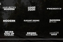 Modern Titles | After Effects 46488871