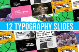 12 Typography Slides 52080486